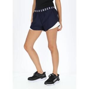 Under Armour Blue & White Spellout Play Up 3.0 HeatGear Shorts Size Small